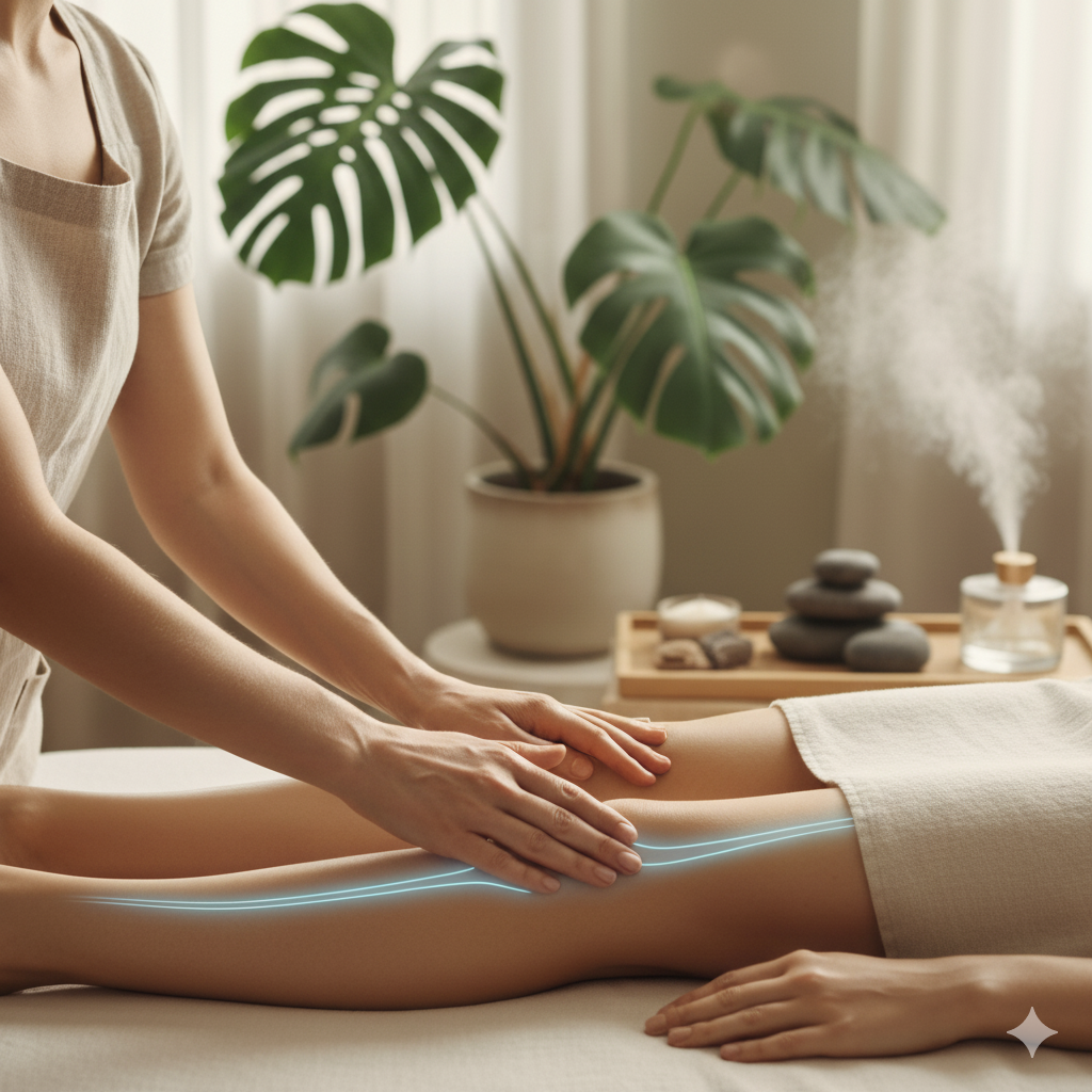 Drainage lymphatique manuel pour le soulagement des jambes lourdes et la détoxification